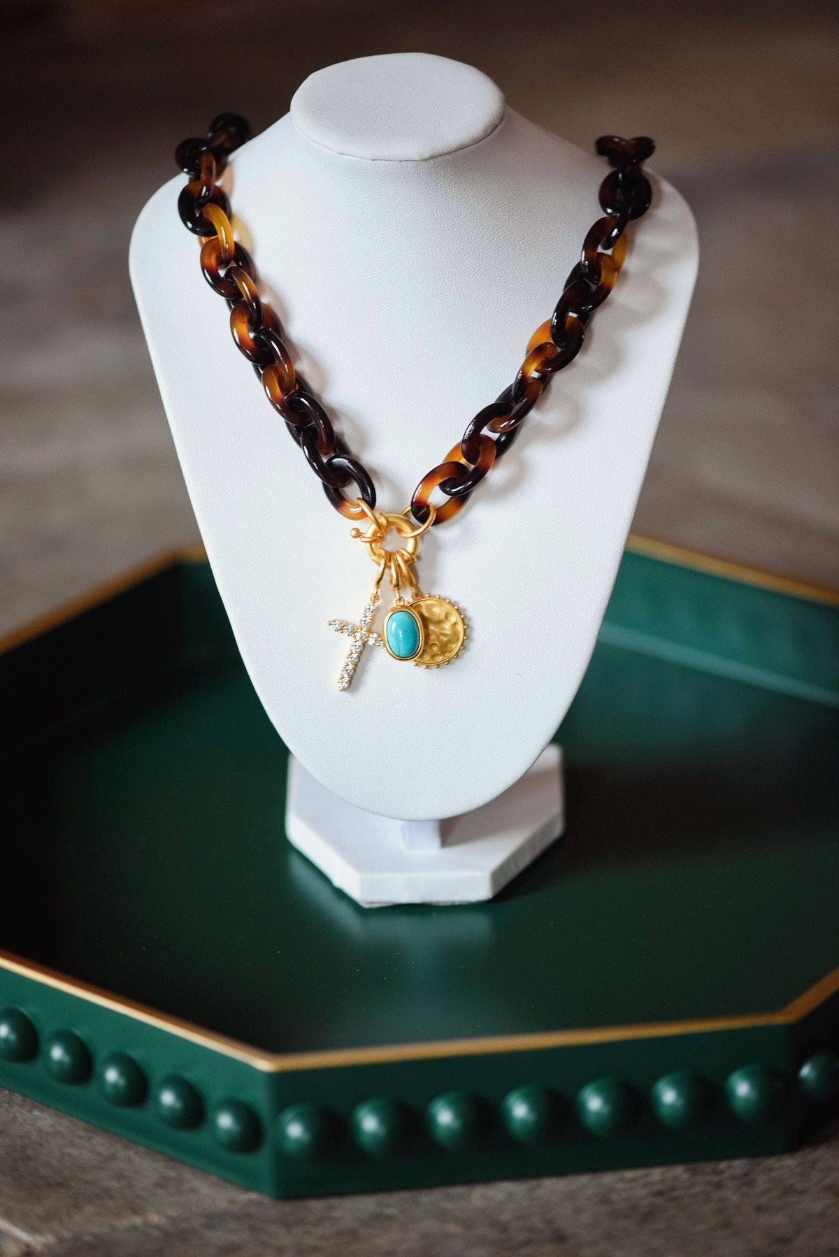 Tortoise Link Necklace