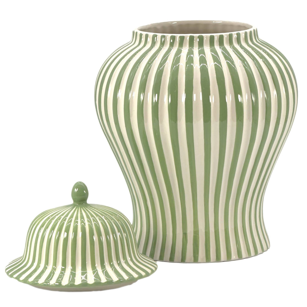Candy Cane Striped Ceramic Vase 18" [New Colors 2026]