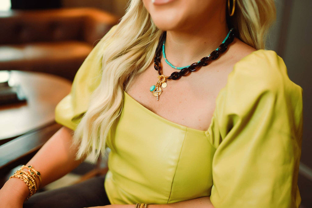 Tortoise Link Necklace
