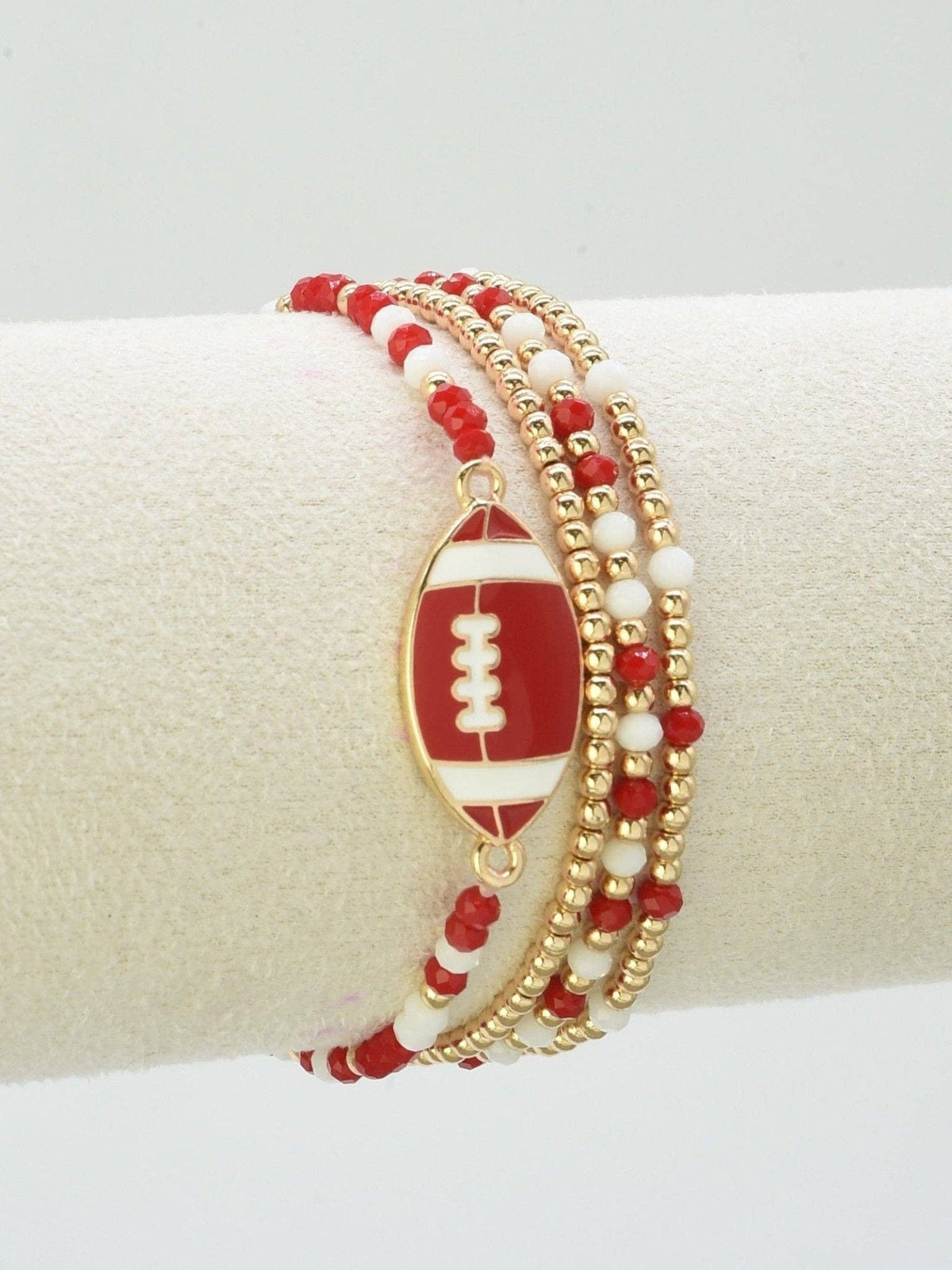 Gameday Football Charm Bracelet Set