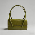Sleek Structured Faux Shoulder Bag