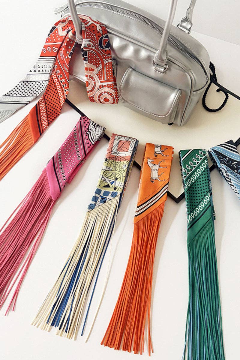 Printed Fringed Detail Scarf