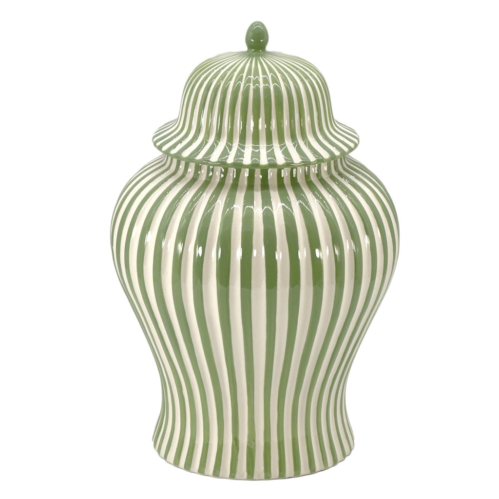 Candy Cane Striped Ceramic Vase 18" [New Colors 2026]