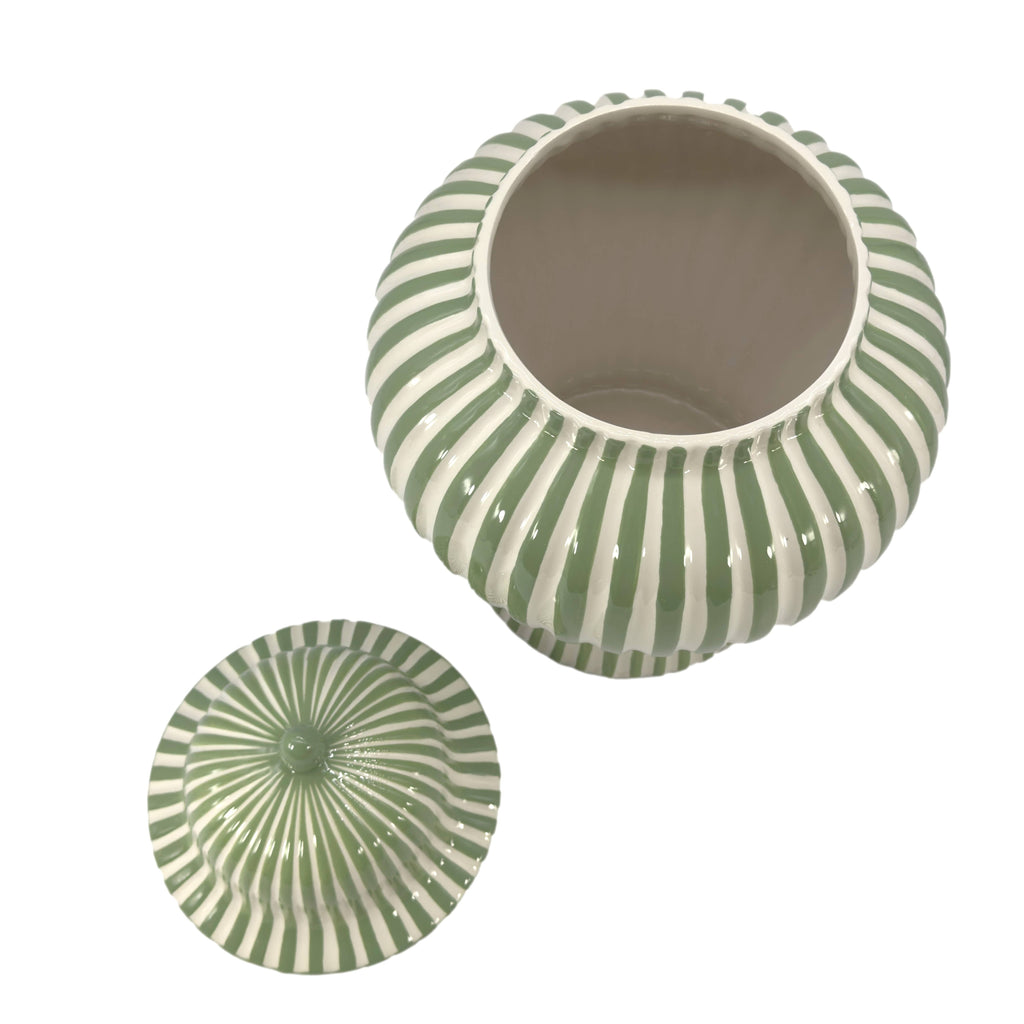 Candy Cane Striped Ceramic Vase 18" [New Colors 2026]