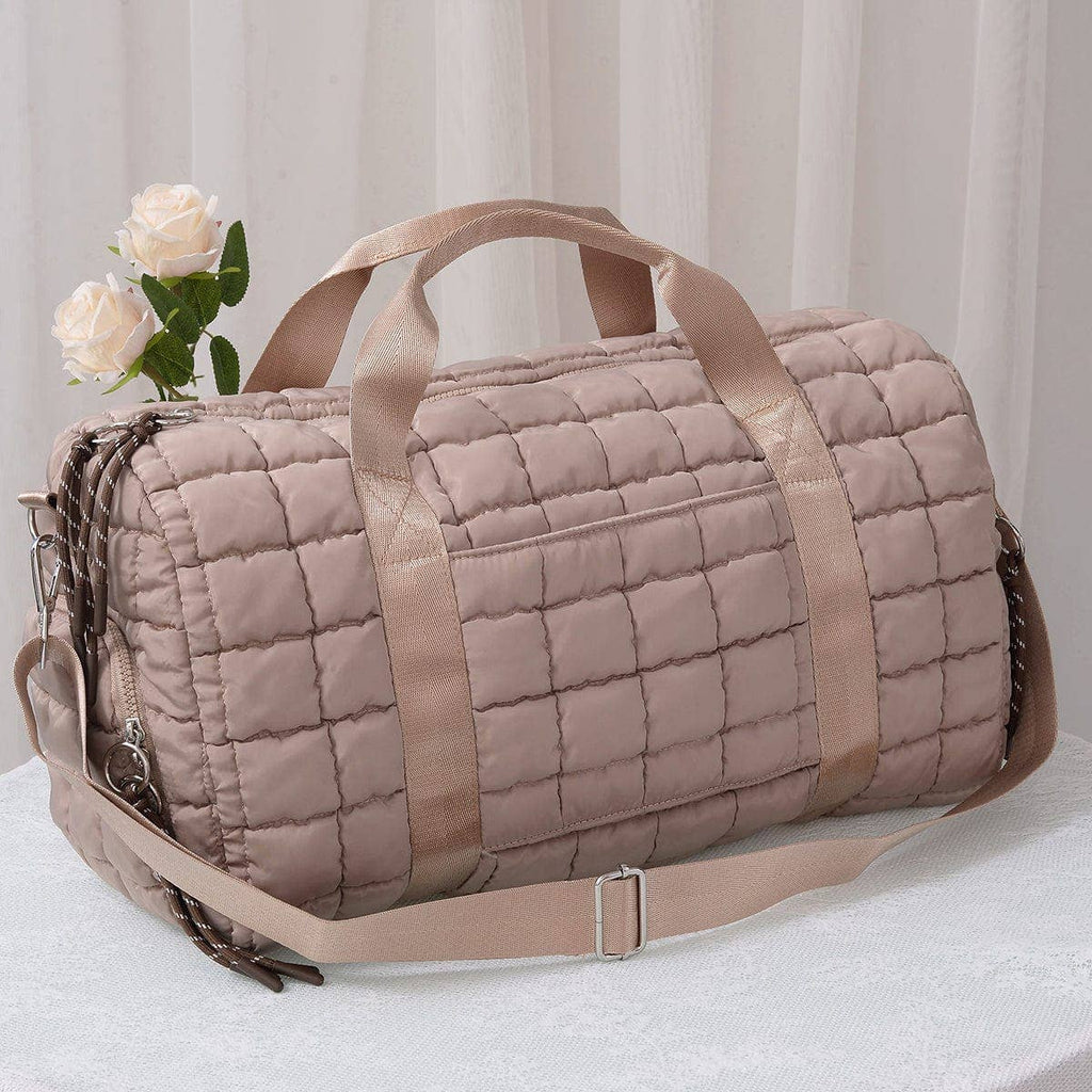 Quilted Puffer Weekender/Duffel Bag