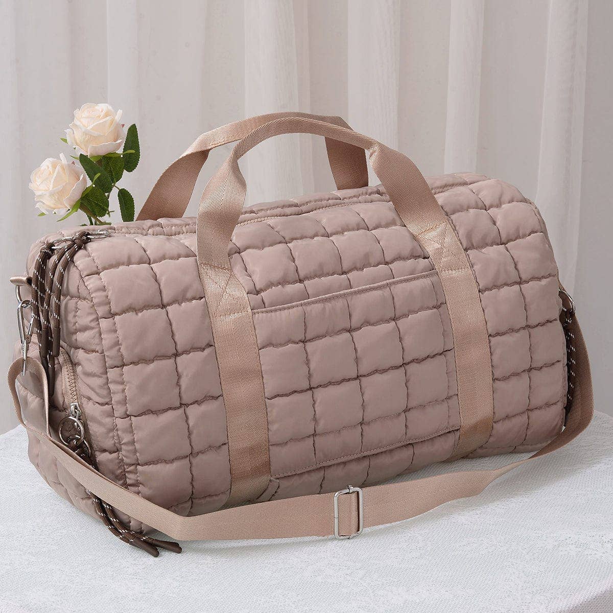 Quilted Puffer Weekender/Duffel Bag