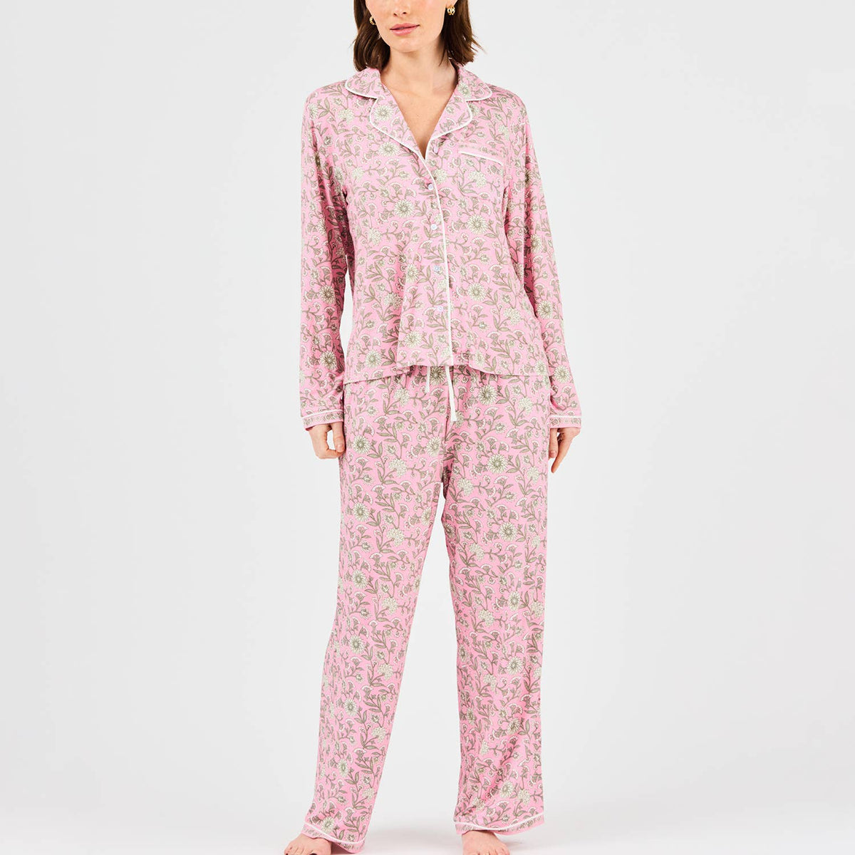Pant Set Charlotte Thistle Vines Pink