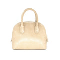 Beige Structured Handbag