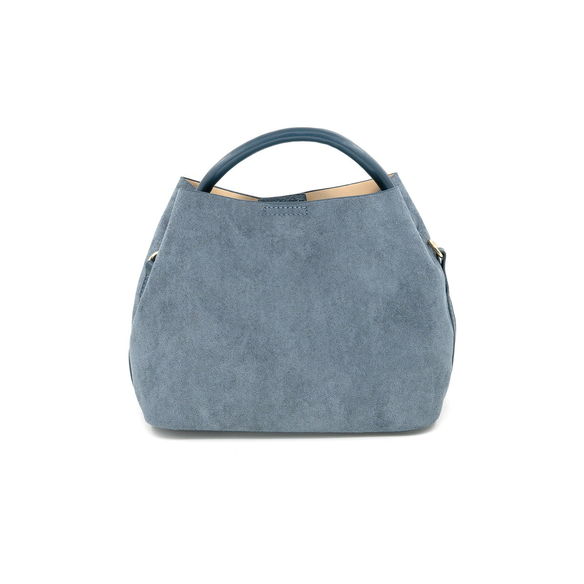 Slate Blue Suede Handbag