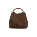 Chocolate Suede Handbag