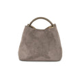 Taupe Suede Handbag
