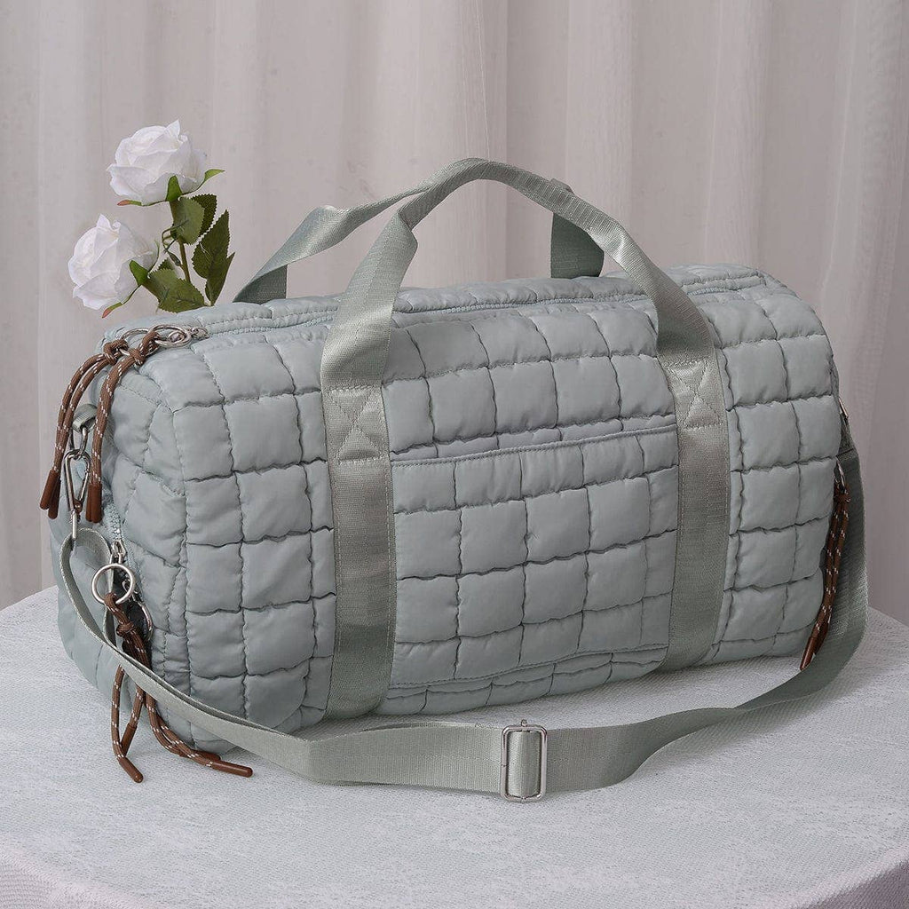 Quilted Puffer Weekender/Duffel Bag