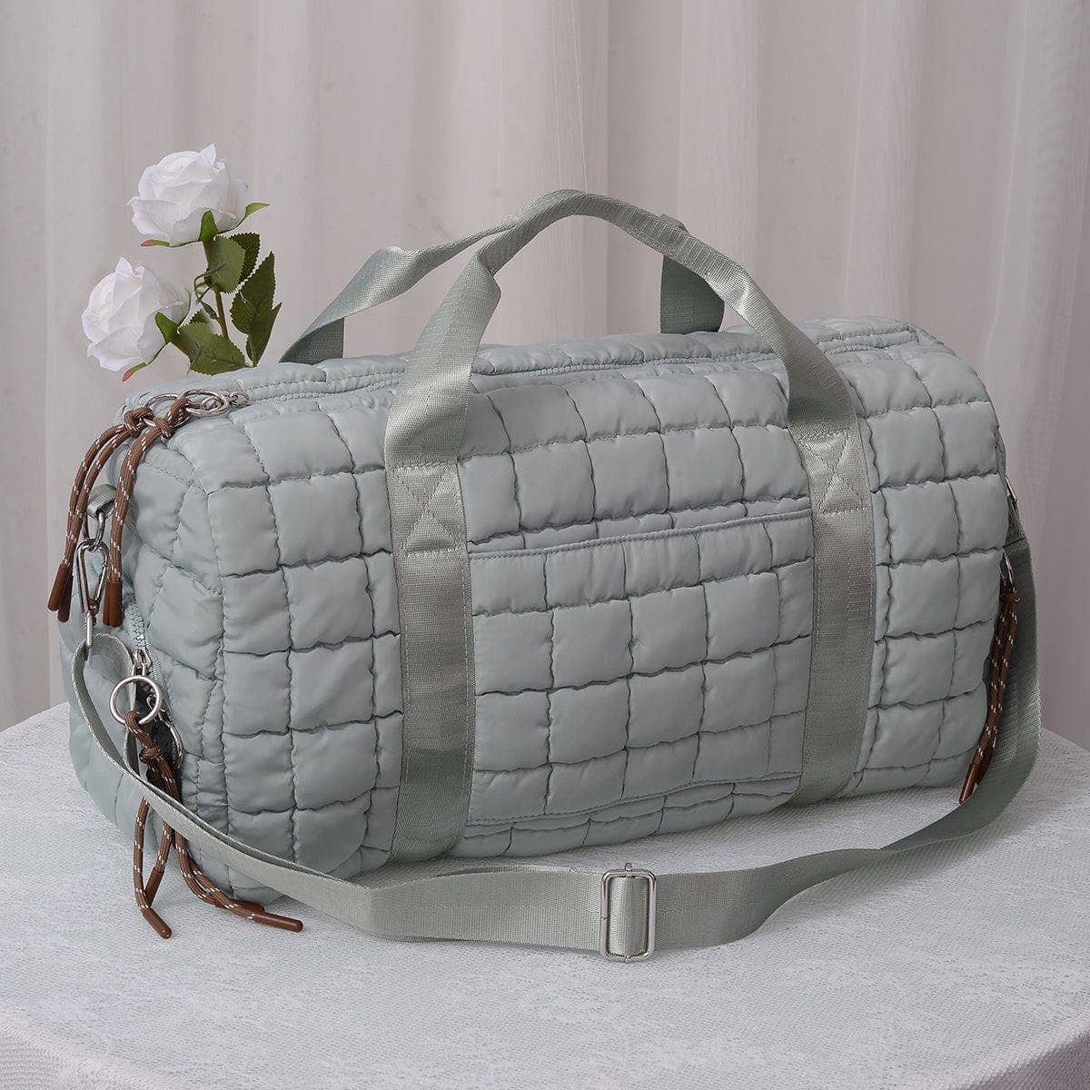 Quilted Puffer Weekender/Duffel Bag