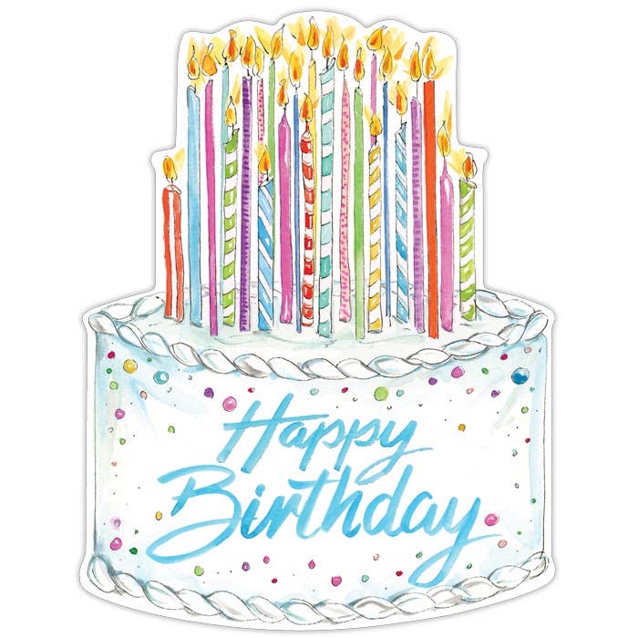 Happy Birthday Colorful Birthday Posh Die-Cut Placemats