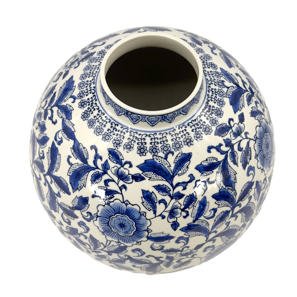 12" Dia Ceramic Globe Vase