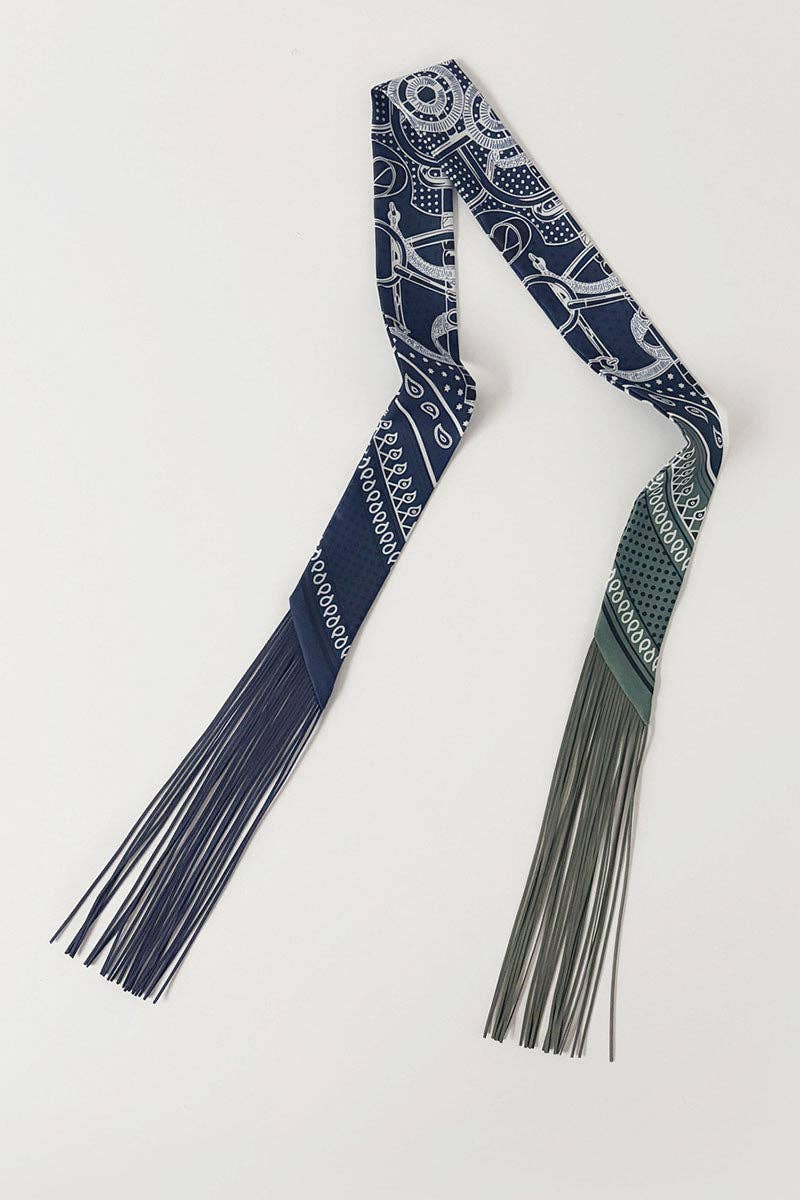 Printed Fringed Detail Scarf