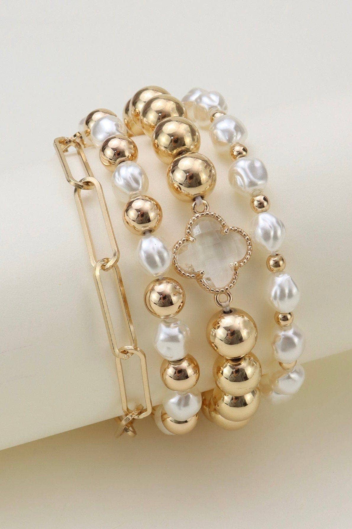 Multi Clover Bracelet Set