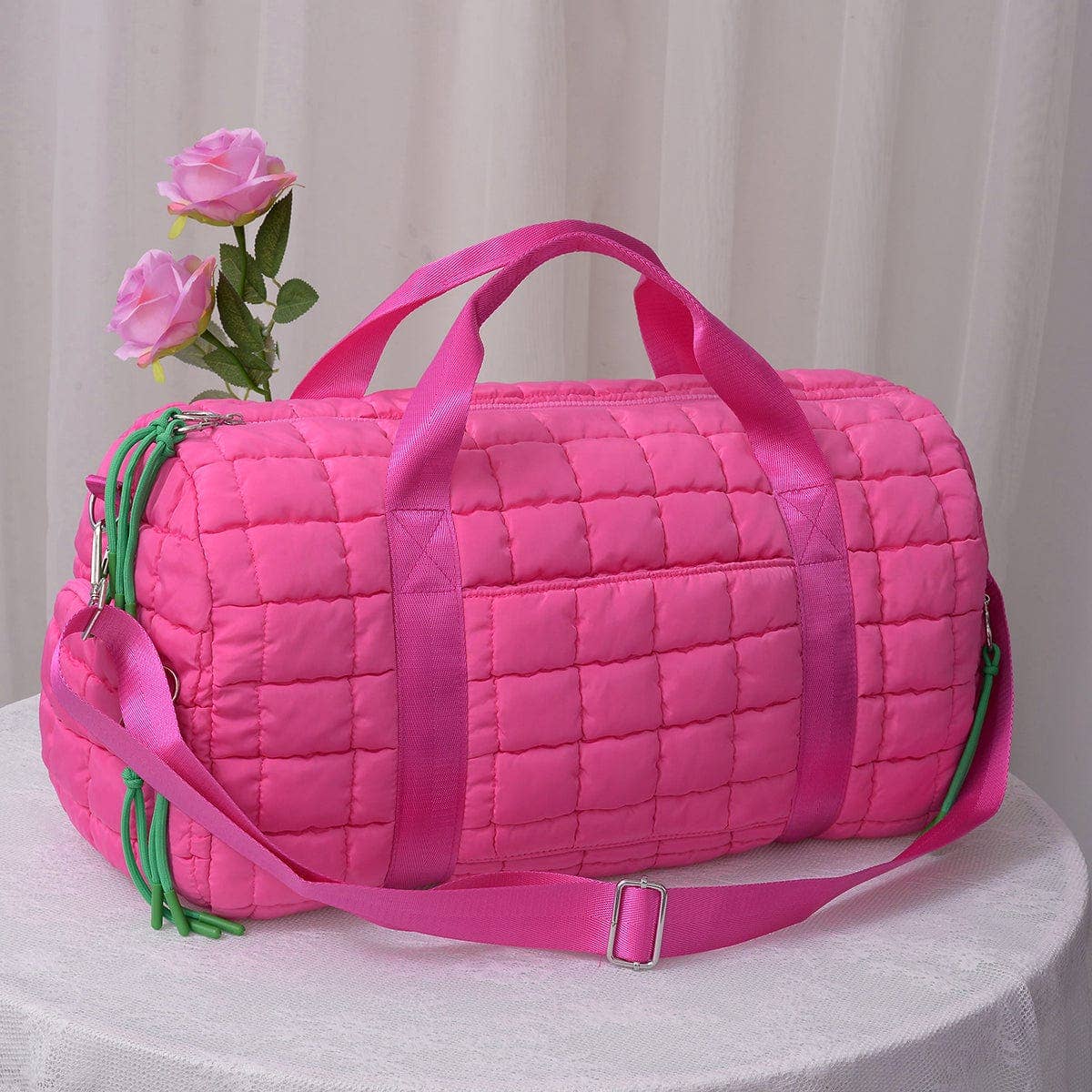Quilted Puffer Weekender/Duffel Bag