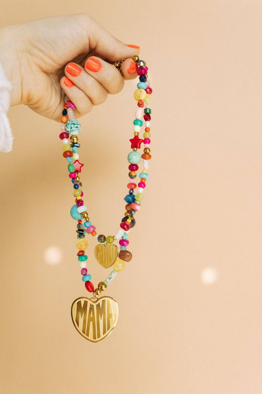 For The Moms Beaded Necklace - MAMA