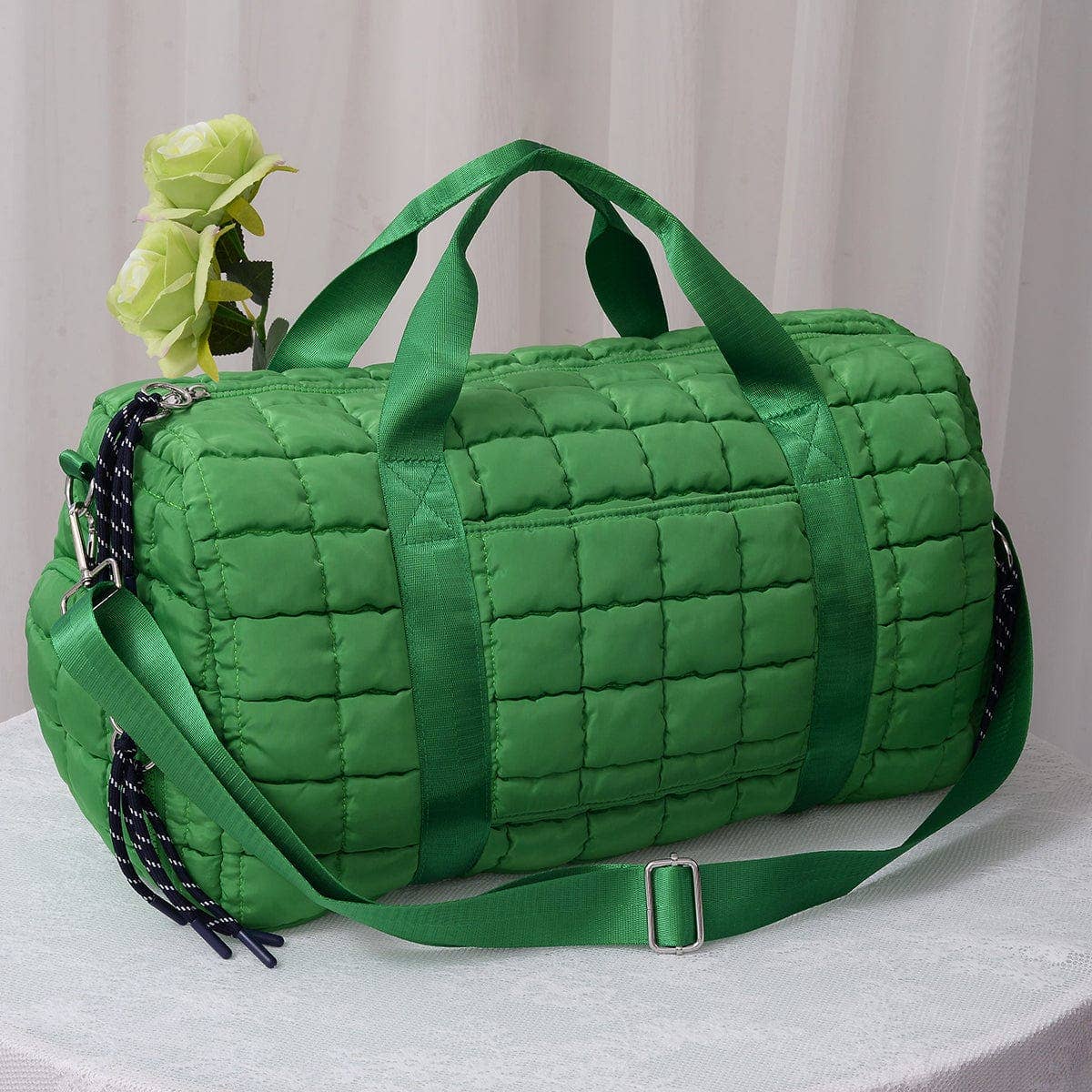 Quilted Puffer Weekender/Duffel Bag