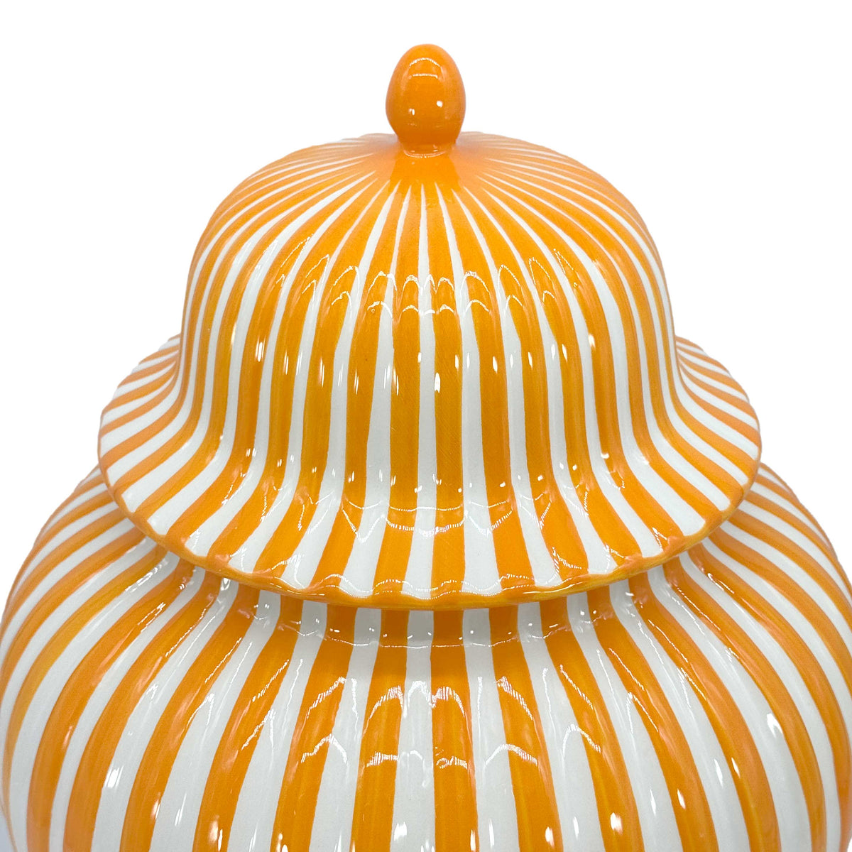 Candy Cane Striped Ceramic Vase 18" [New Colors 2026]