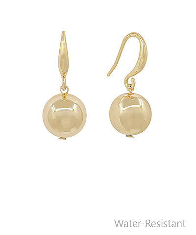 Gold Ball Drop Earrings