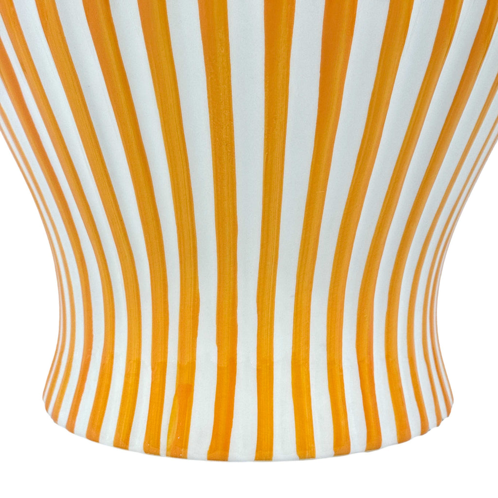 Candy Cane Striped Ceramic Vase 18" [New Colors 2026]