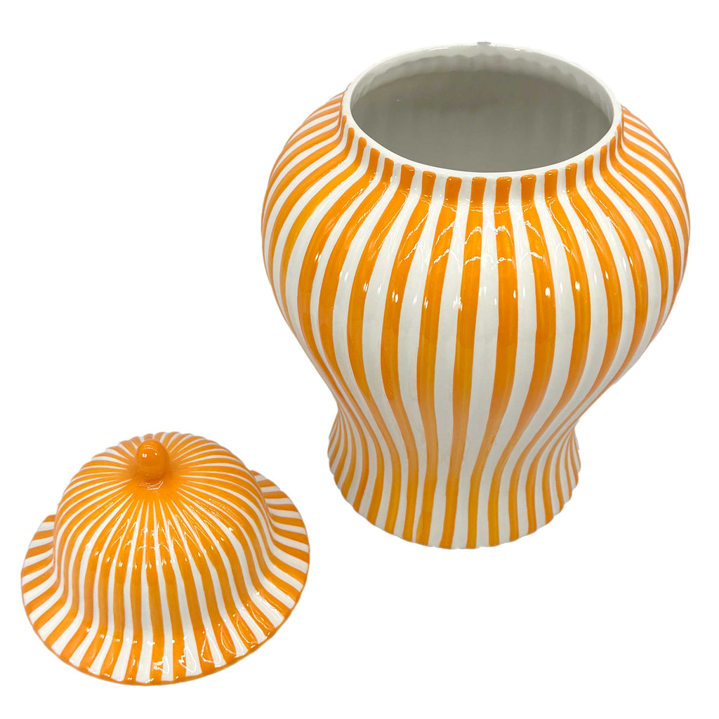 Candy Cane Striped Ceramic Vase 18" [New Colors 2026]