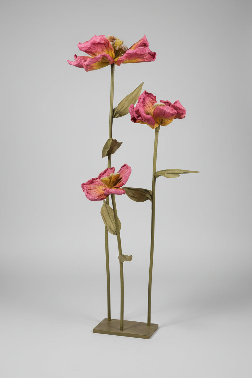 Paper Flowers with Stand