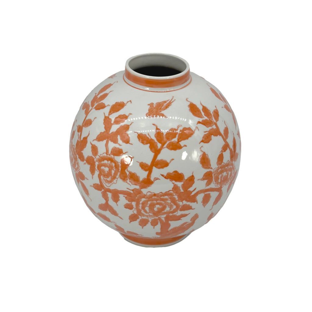 12" Dia Ceramic Globe Vase