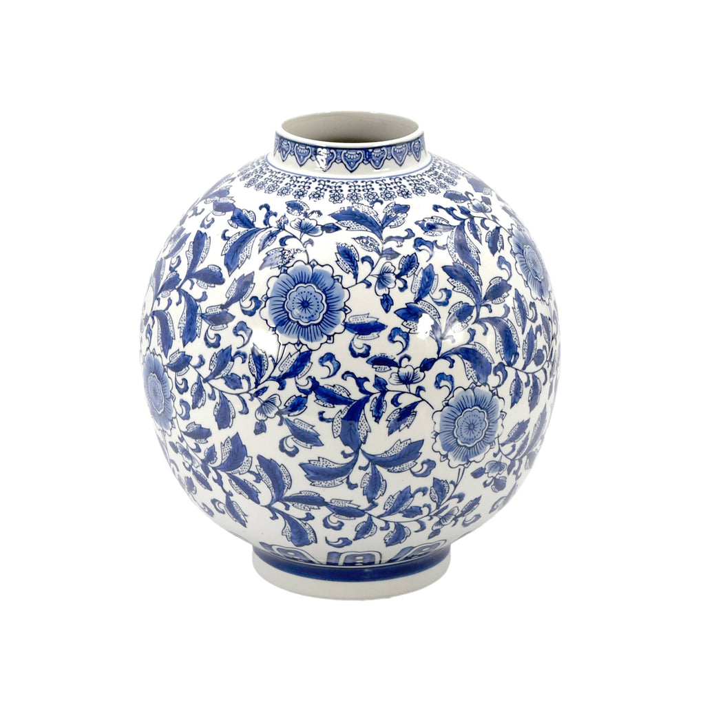12" Dia Ceramic Globe Vase