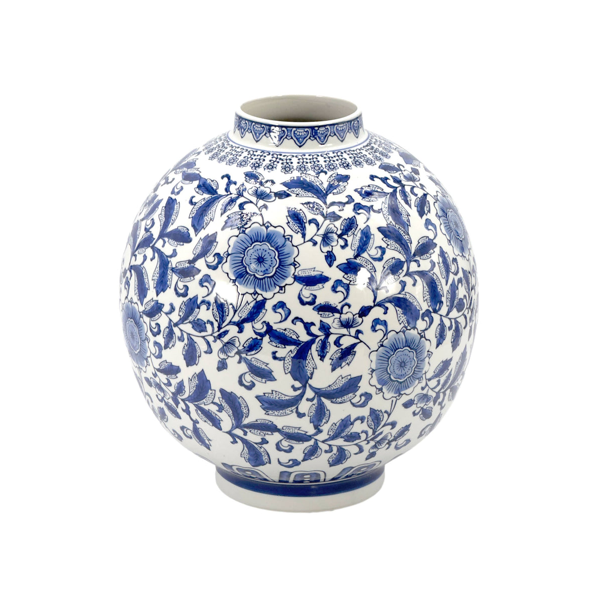 12" Dia Ceramic Globe Vase