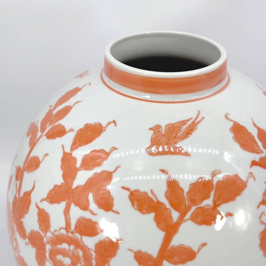 12" Dia Ceramic Globe Vase