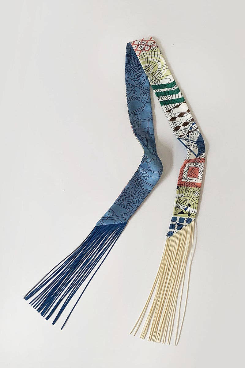 Printed Fringed Detail Scarf