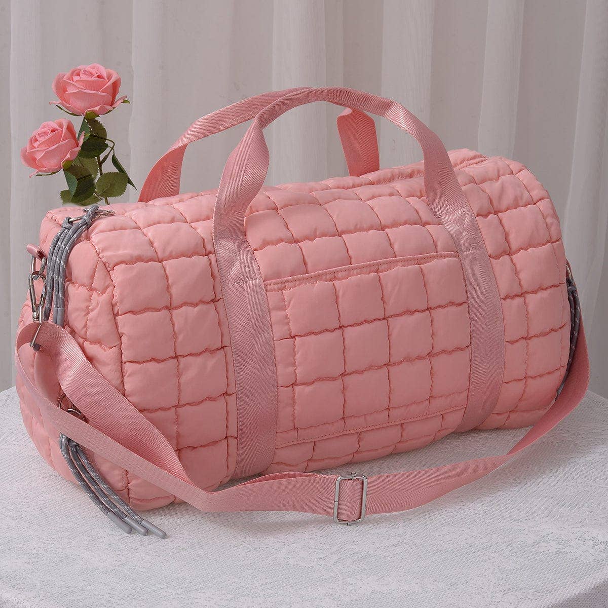 Quilted Puffer Weekender/Duffel Bag