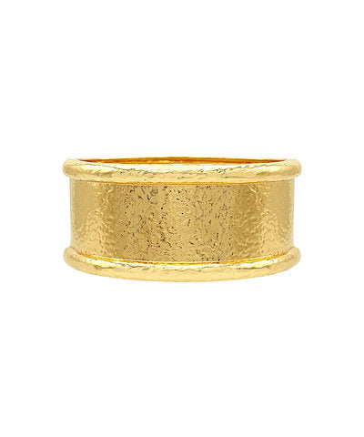 Textured Gold Cuff Bracelet