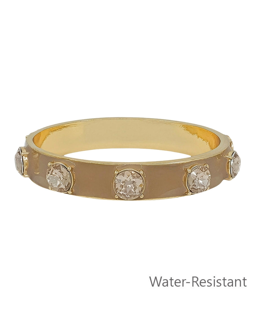 Gold Crystal Statement Bangle