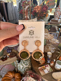 Simms stone drop earrings