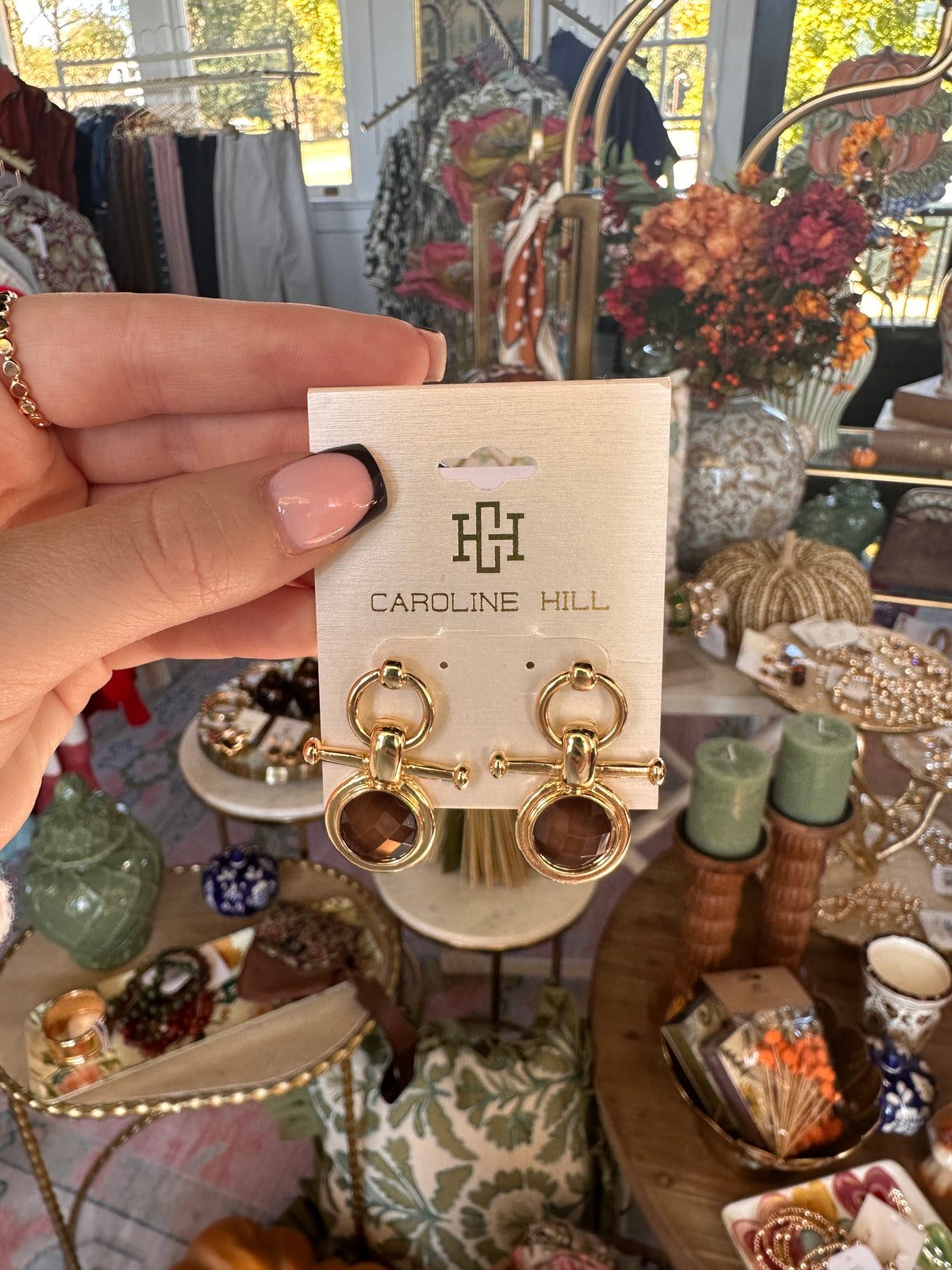 May faceted Post Earring