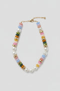 Colorful Pearl & Bead Necklace