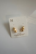 Sculpted Gold Huggies