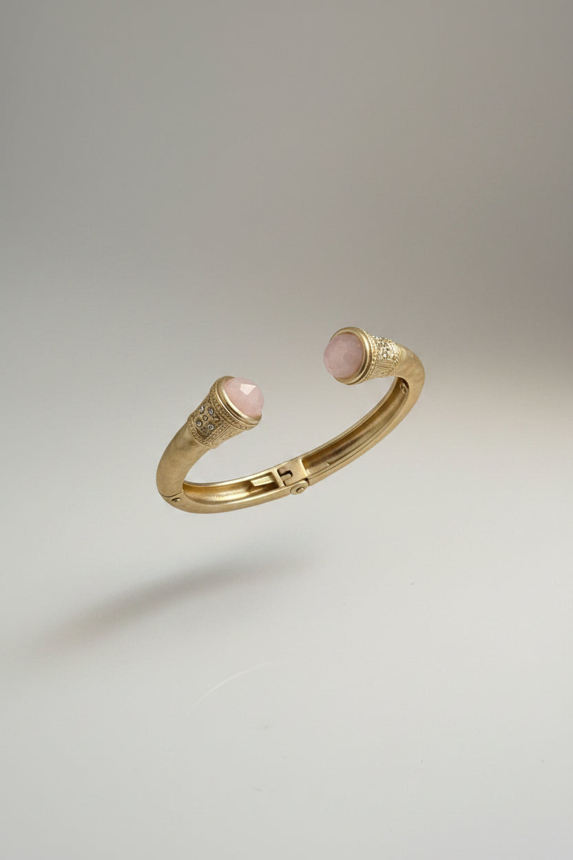 Blush Stone Gold Cuff