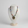 Colorful Beaded MAMA Heart Necklace