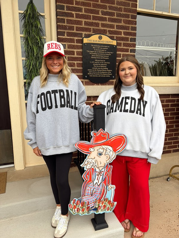 'FOOTBALL & GAMEDAY' Reversible Sweatshirt