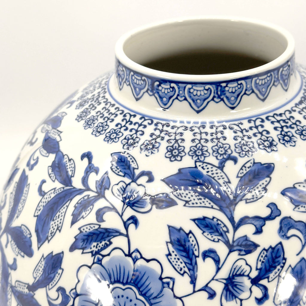 12" Dia Ceramic Globe Vase