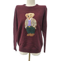 Preppy Bear Embroidered Vintage Knit Sweater