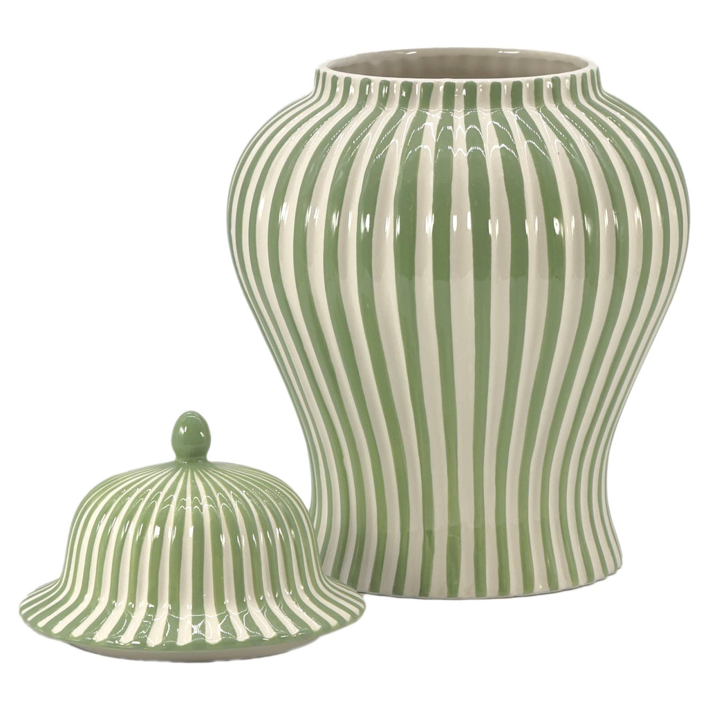 Candy Cane Striped Ceramic Vase 18" [New Colors 2026]