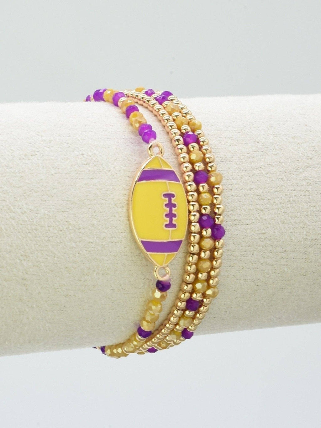 Gameday Football Charm Bracelet Set