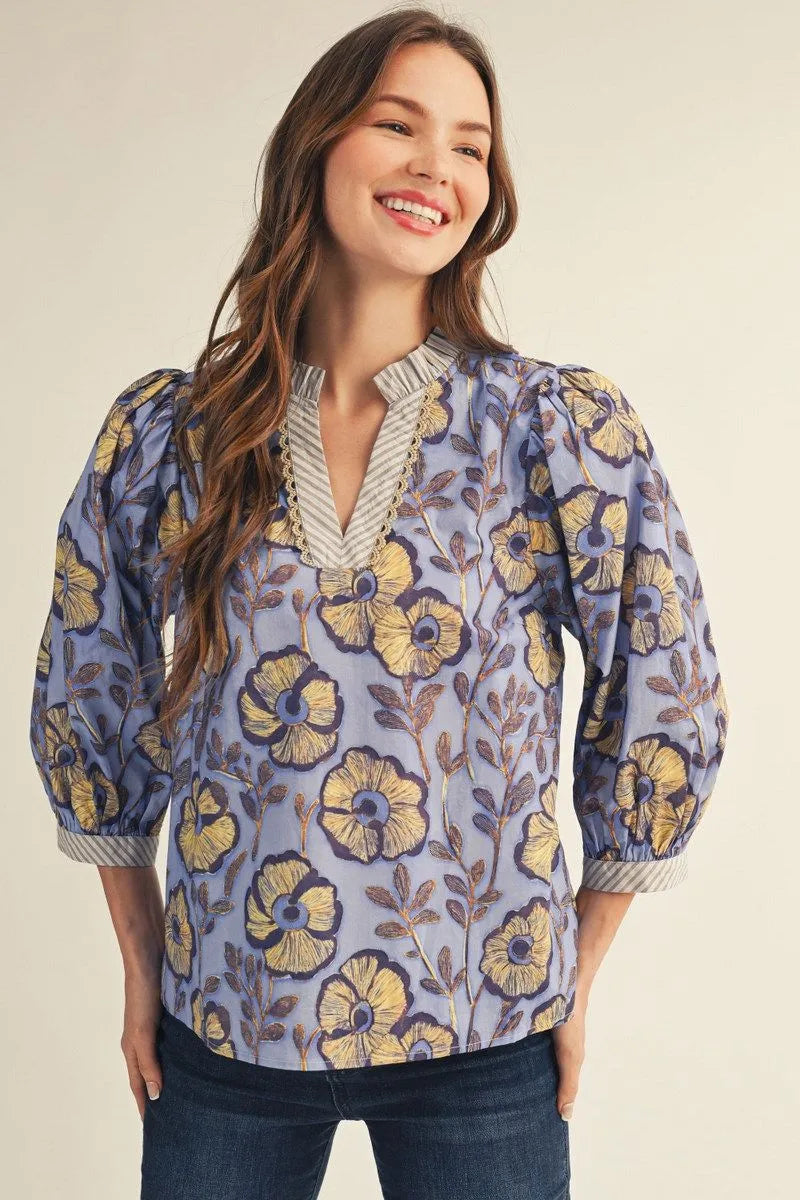 Garden Bloom Floral Top