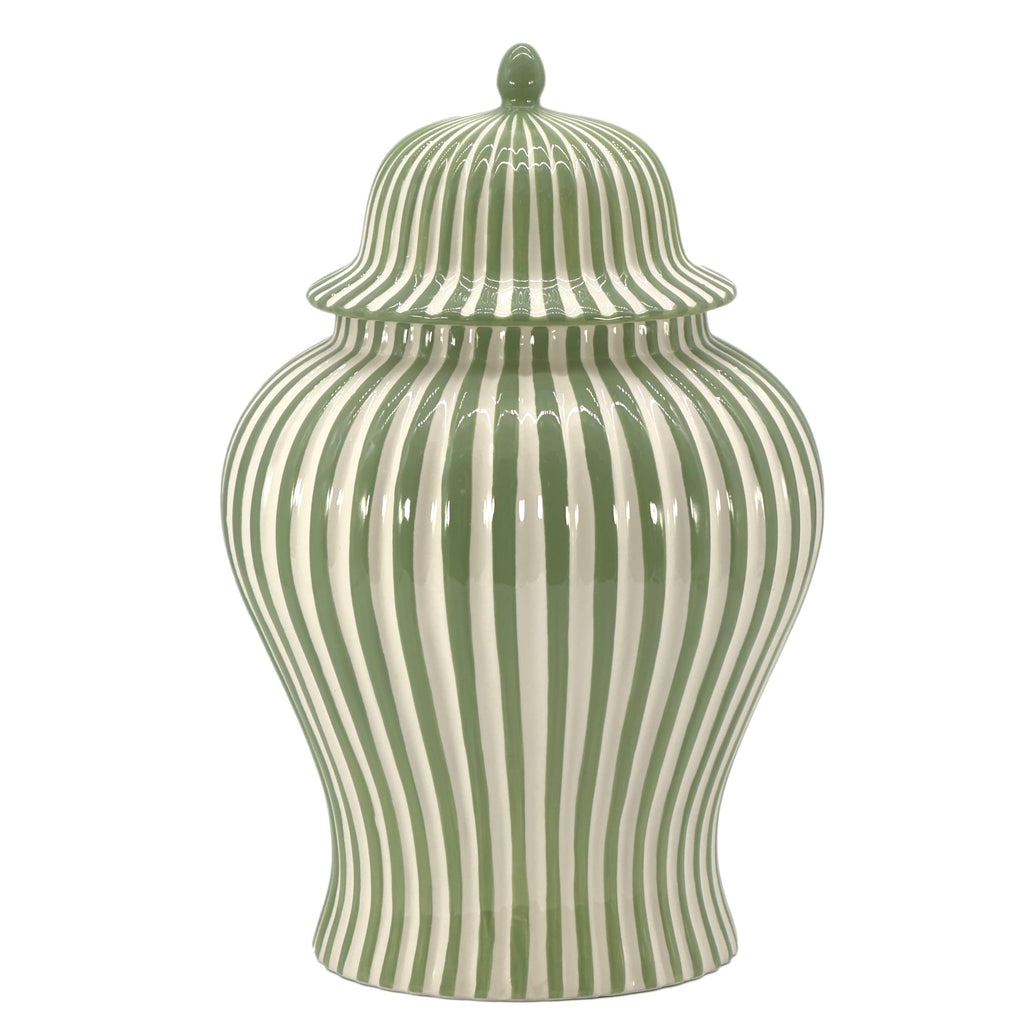 Candy Cane Striped Ceramic Vase 18" [New Colors 2026]